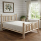 Natural Clear Finish Low Post Cedar Log Double Bed