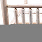 Natural Clear Finish Low Post Cedar Log Queen Bed