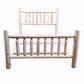 Natural Unfinished Low Post Cedar Log King Bed