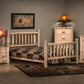 Natural Unfinished Low Post Cedar Log King Bed