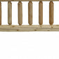 Natural Clear Finish Cedar Log Twin Headboard