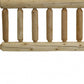 Natural Light Honey Finish Cedar Log Twin Headboard