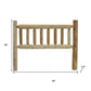 Natural Clear Finish Cedar Log Double Headboard