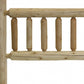 Natural Light Honey Finish Cedar Log Double Headboard