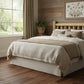 Natural Vintage Brown Finish Cedar Log Double Headboard