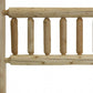 Natural Clear Finish Cedar Log Queen Headboard