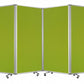 71" Green Iron Folding Six Panel Screen Room Divider