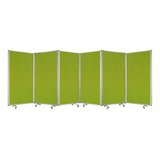 212 X 1 X 71 Green Metal 6 Panel Screen