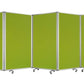 71" Green Iron Folding Nine Panel Screen Room Divider