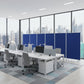 71" Green Iron Folding Six Panel Screen Room Divider