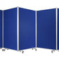 71" Green Iron Folding Nine Panel Screen Room Divider