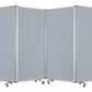 71" Green Iron Folding Six Panel Screen Room Divider