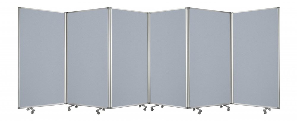 212 X 1 X 71 Green Metal 6 Panel Screen