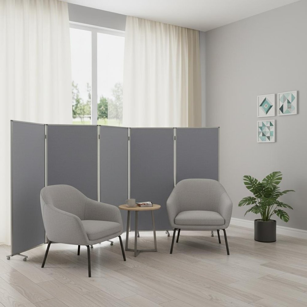 318" X 1" X 71" Green, Metal, 9 Panel, Screen