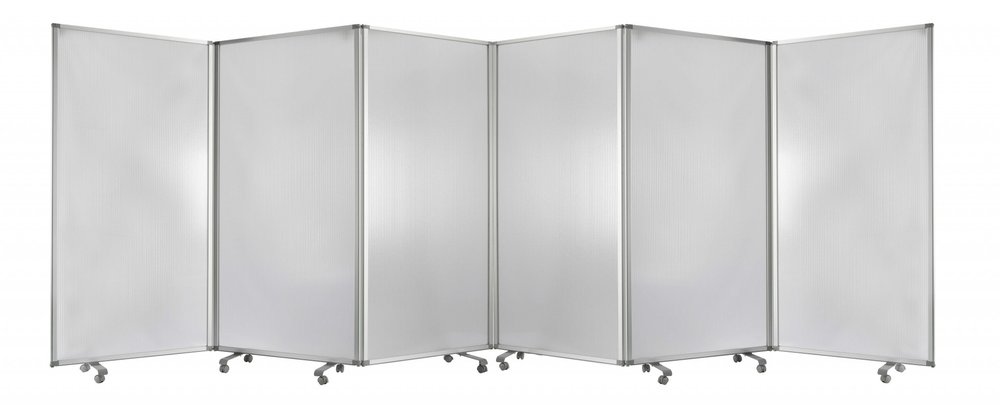 212 X 1 X 71 Green Metal 6 Panel Screen
