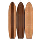 71" Brown Wood Folding Three Panel Screen Room Divider