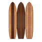 71" Brown Wood Folding Three Panel Screen Room Divider