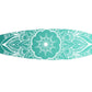 76" X 18" Blue and White Surfboard Floral Medallion Wood Wall Decor