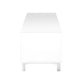 82" White Manufactured And Wood Cabinet Enclosed Storage TV Stand
