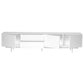 82" White Manufactured And Wood Cabinet Enclosed Storage TV Stand