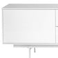 82" White Manufactured And Wood Cabinet Enclosed Storage TV Stand