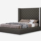 75 X 91 X 60 Dark Grey Queen Bed