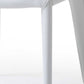 Set of Two White Slipcovered Upholstered Faux Leather Dining Side Chairs