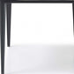 Set of Two Gray and Black Upholstered Faux Leather Dining Side Chairs