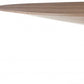 95" Brown Oval Solid Wood Pedestal Base Dining Table
