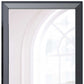 51" Black Wood Framed Accent Mirror