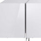 95" White Stainless Steel Solid Console Table