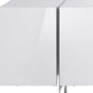 95" White Stainless Steel Solid Console Table