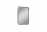 49" Taupe Abstract Glass Framed Accent Mirror