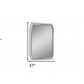 49" Taupe Abstract Glass Framed Accent Mirror