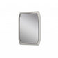 49" Taupe Abstract Glass Framed Accent Mirror