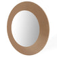 47" Gold Round Wood Framed Accent Mirror