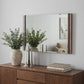 35" Natural Wood Framed Accent Mirror