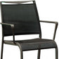 Set of Four Gray Dining Arm Chairs