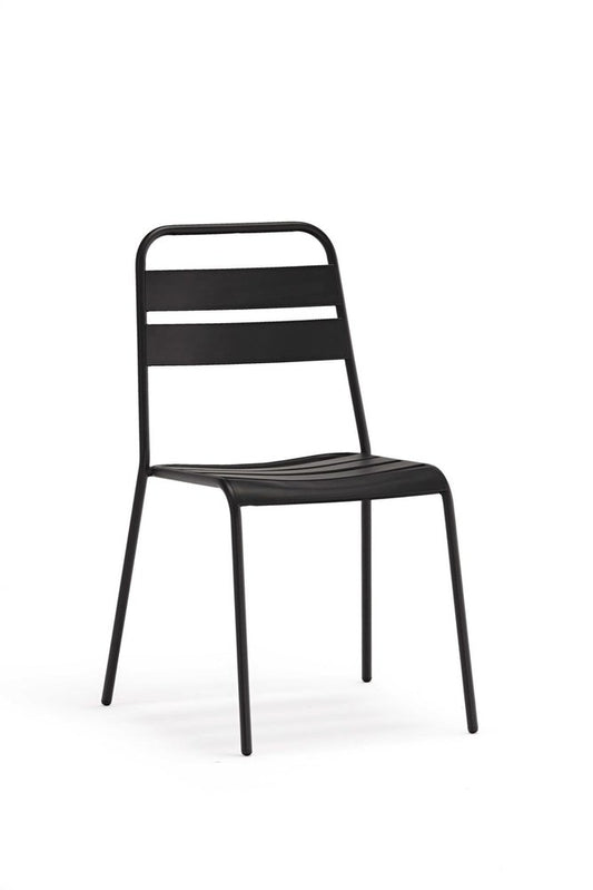Set of Four Gray Faux Leather Dining Side Chairs