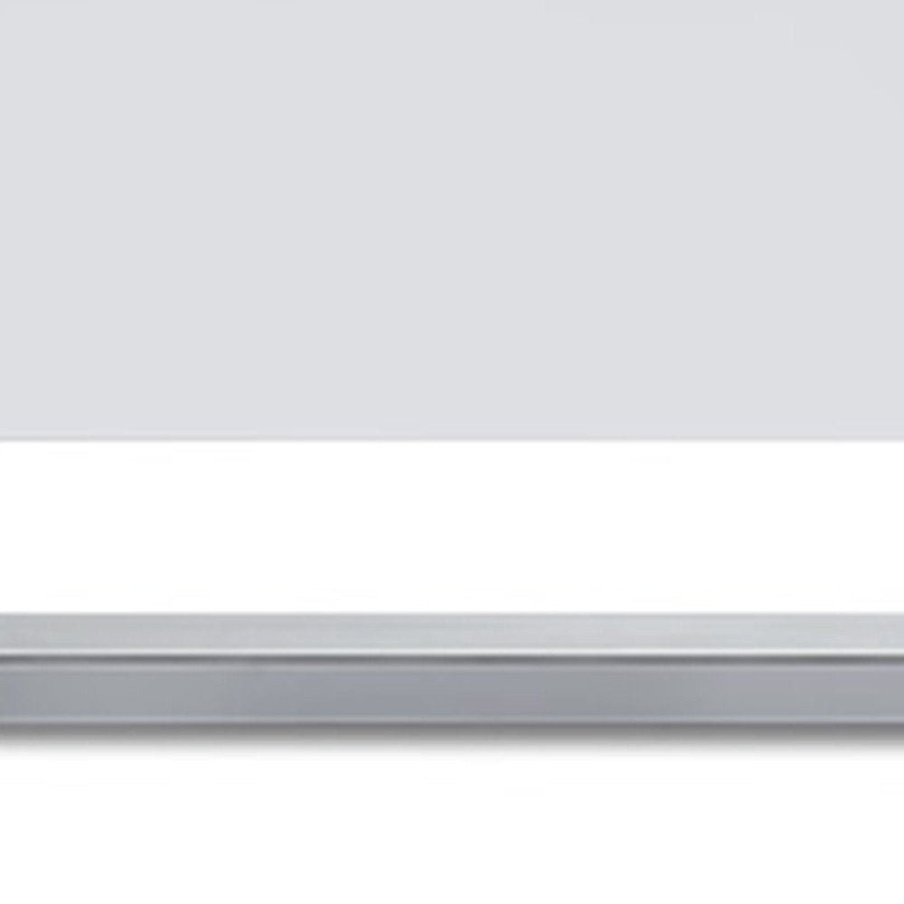 91 X 18 X 19 White Stainless Steel Tv Unit