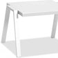 16" White Aluminum End Table