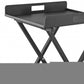 19" Gray Aluminum Outdoor Side Table