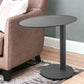 20" Gray Oval Aluminum Outdoor Side Table