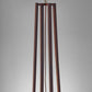 60" Brown Solid Wood Novelty Floor Lamp With Beige Fabric Drum Shade