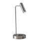 17" Brass Metal LED Desk Lamp With USB And Wireless Charging