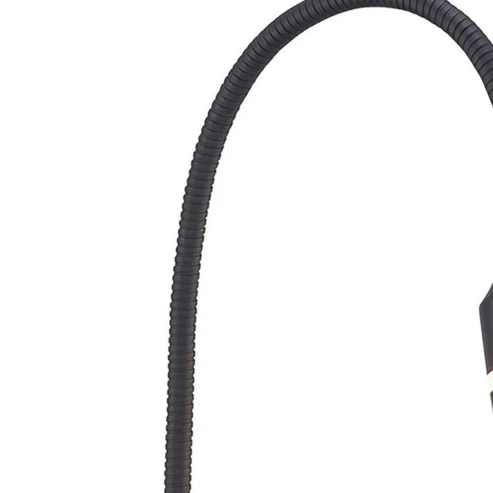 18" Black Metal Adjustable LED Desk Lamp