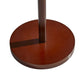 65" Brown Solid Wood Floor Lamp With Beige Linen Drum Shade