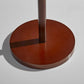65" Brown Solid Wood Floor Lamp With Beige Linen Drum Shade