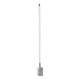 Silver Genuine Marble And Glass Column Floor Lamp