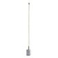 Minimalist Ambient Glow Led Floor Lamp With Dimmer In Brushed Steel And White Marble